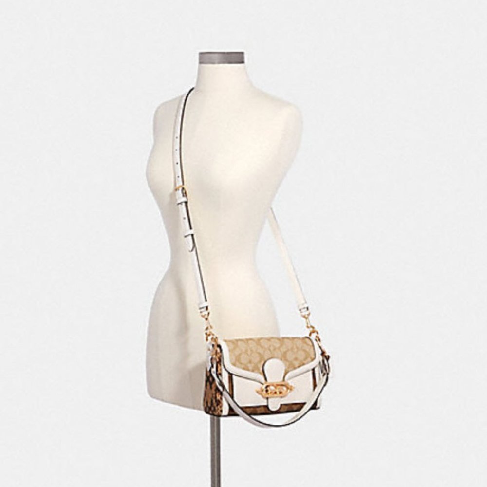 Coach JADE SHOULDER BAG IN BLOCKED SIGNATURE - Picture 7 of 10